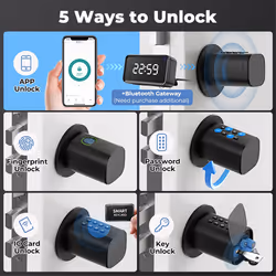 Door Locks Bluetooth Fingerprint Lock Cord Code Swipe Door Lock