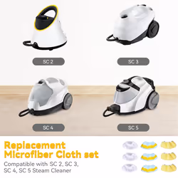 9PCS Steam Mop Cloths Cover for Easyfix Vacuum Cleaner Parts