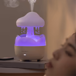 3 in 1 Rain Cloud Water Drip Humidifier with Remote EU Plug
