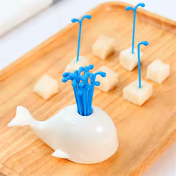 Cute Whale Fruit Fork Animal Whale Fruit Pick Kitchen Supplies