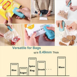 2PCS Mini Bag Sealer 2 in 1 Handheld Bag Sealer
