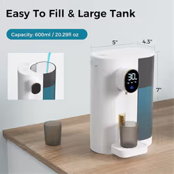 Automatic Mouthwash Dispenser for Bathroom with 2 Cups 4 Levels