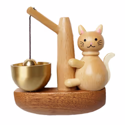 Beech Wood Wooden Door Bell Wind Chime,Garden Landscape Bell