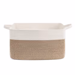 Cotton Rope Woven Dirty Clothes Basket Large Capacity Storage Basket