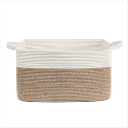 Cotton Rope Woven Dirty Clothes Basket Large Capacity Storage Basket