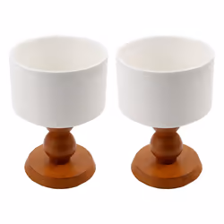Ceramic Dessert Bowls Ceramic Goblet French Ice Cream Cup Brown