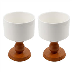 Ceramic Dessert Bowls Ceramic Goblet French Ice Cream Cup Brown