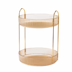 Makeup Organizer 2 Tier Lazy Trays Skincare Perfume Organizer