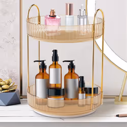 Makeup Organizer 2 Tier Lazy Trays Skincare Perfume Organizer