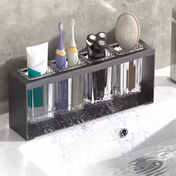 Multifunctional Chopsticks and Spoon Storage Rack Gray
