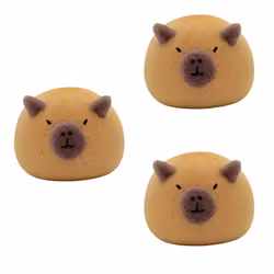 3PCS Capybara Ball Cartoon Animal Baby Shower Brushes