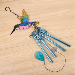 Wind Chime Glass Gardening Green Hummingbird Wind Chimes Pendant