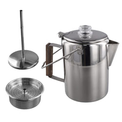 Camping Coffee Pot Stainless Steel, Percolator Coffee Pot