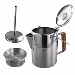 Camping Coffee Pot Stainless Steel, Percolator Coffee Pot