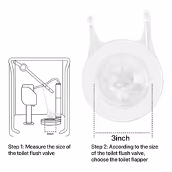 2PCS Toilet Flappers Replacement for GA715014-GEG1 3 Inch
