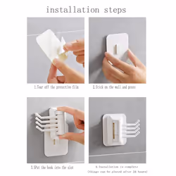 Hook strength Household portable punching-free hook White