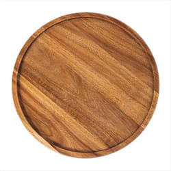 Round Wood Tray, Serving Platter, Appetizer Charcuterie Board, D