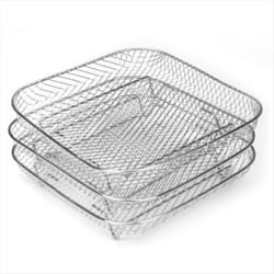 Air Fryer Racks, Square Three Layers Stacking Stainless Steel Rack