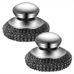 2Pack Steel Dish Scrubber, Stainless Steel Dish Brush