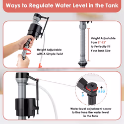 Toilet Float Replacement Kit,Universal Toilet Flusher Replacement Kit