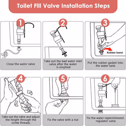 Toilet Float Replacement Kit,Universal Toilet Flusher Replacement Kit