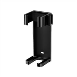 Hair Curling Iron Aluminum Wall Mount Holder Organizor Black