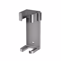 Hair Curling Iron Aluminum Wall Mount Holder Organizor Gray