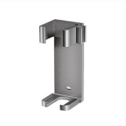 Hair Curling Iron Aluminum Wall Mount Holder Organizor Gray