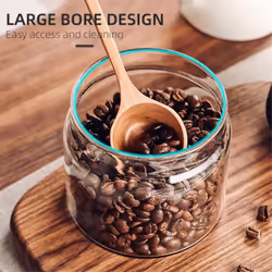 Coffee Beans Glass Jar Household Vacuum Sealed Tank 500ml