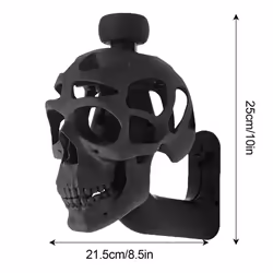 3D Skull Helmet Rack Wall Mount Hard Hat Rack