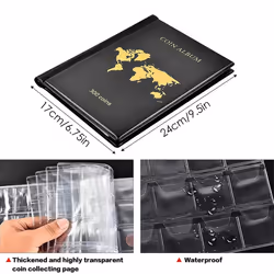 300 Pockets Coin Collection Book Coin Collection Holder Album