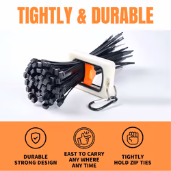 Zip Tie Holder for Cable Ties Arrangement