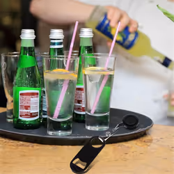 10 Pcs Retractable Flat Bottle Opener, Mini Bar Key