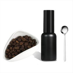 Coffee Bean Dosing Cup Sprays Bottle Set for Vessel Espressoy White