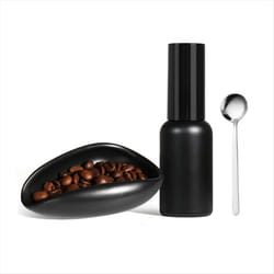 Coffee Bean Dosing Cup Sprays Bottle Set for Vessel Espressoy Black