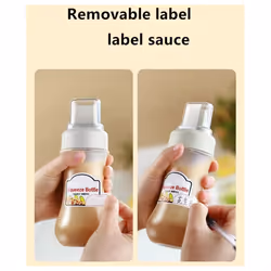 squeeze sauce bottle with scale salad ketchup seasoning bottle