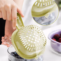 Double-layer drainage basket with handle