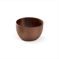 Wooden Salad Bowl Round Dessert Displays Serving Trays Soup Bowl A