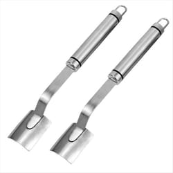 Long Handle Stainless Steel Corn Stripping Tool, Magic Corn Peelers