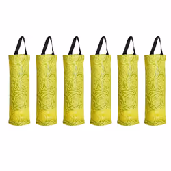 Plastic Bag Storage Rack, Kitchen Grocery Garbage Bag yellow