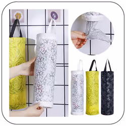 Plastic Bag Storage Rack, Kitchen Grocery Garbage Bag yellow