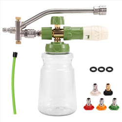 Pressure Washer Foam Dual Connector Accessories, Power Washer Nozzles