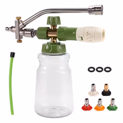 Pressure Washer Foam Dual Connector Accessories, Power Washer Nozzles