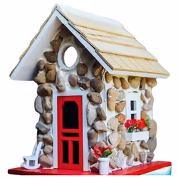 Outdoor Bird House Resin Hummingbird Stone Bird House Pendant