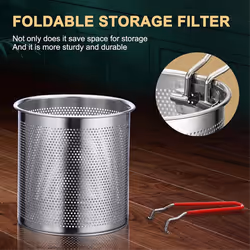 Frying Pot Deep Fryer Pot With Basket Stainless Steel Deep Fryer