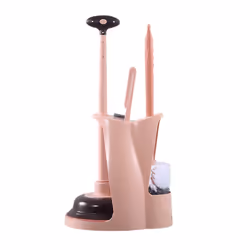 Floor-standing Toilet Brush Set Household Bathroom Toilet Brush Pink