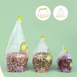 Reusable Food-grade Transparent Storage Bag Seal Container L+S