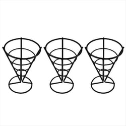 chicken rack snack basket french fries rack black