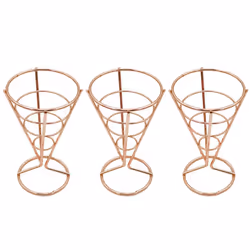 chicken rack snack basket french fries rack Rose Gold