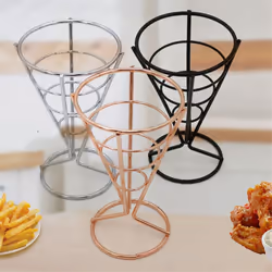 chicken rack snack basket french fries rack Rose Gold